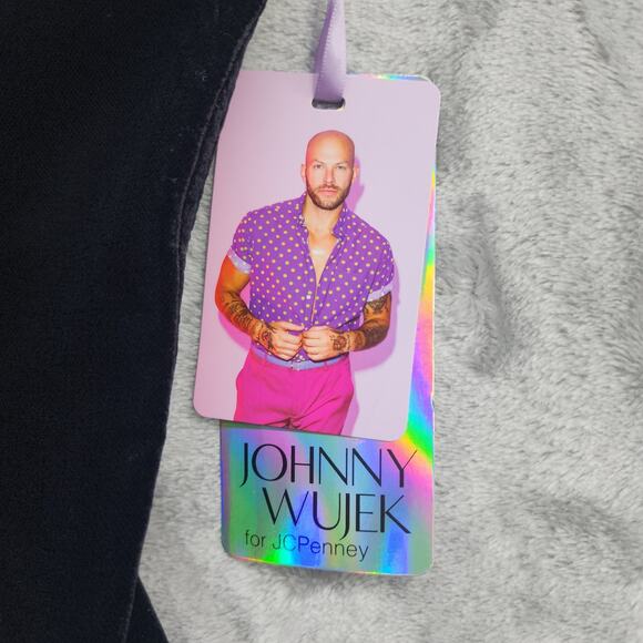 NEW Johnny Wujek Top Womens 5 Juniors Black Velvet Strapless Corset Bustier - Picture 4 of 13